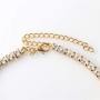 Butterfly Anklet for Women Teen Girls, 18K Gold / White Gold Plated Rhinestone Inlay Chain Tennis Ankle Bracelet with Extension