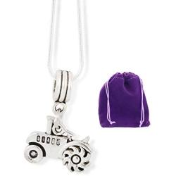 Tractor Necklace | Charm Snake Chain Necklace
