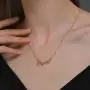 Fashion Crown Letter Queen Pendant Necklace Charm Rhinestone Word Queen Clavicle Chain Necklace for Women and Girls Jewelry