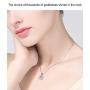 XIANGWANG Rose Gold Necklace Female Heart Necklace Double Heart Necklace, The Best Choice for Girlfriends and Lovers