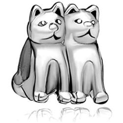 Lifequeen Cute Cat Charm Lucky Animal Charms Beads for Bracelets