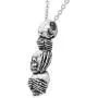 Controse Speak No Evil, Hear No Evil, See No Evil Skull Necklace with Pendant (27'' 316L Stainless Steel Necklace