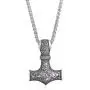 LANGHONG Nordic Viking Thors Hammer with Gods Horn Necklace Jewelry Talisman Mjolnir Necklace LANGHONG Nordic Viking Thors Hammer with Gods Horn Necklace Jewelry Talisman Mjolnir Necklace