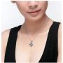 DADIWEY Angel Wing Necklaces for Women Crystals Heart Drop Shape Charm Pendant Necklace Jewelry Gift for Girls
