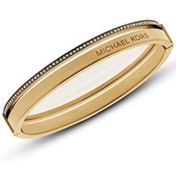 Michael Kors Jewelry Hinged Gold Bangle Bracelet