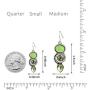 Bamos Dangle Earrings for Women Girls, 925 Silver Needle Birthstone Earrings Drop Earrings with Acrylic Stone and Glass Teardrop Stone, Light Blue/Purple/Champagne Gold/Wine Red/Green