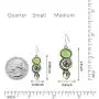 Bamos Dangle Earrings for Women Girls, 925 Silver Needle Birthstone Earrings Drop Earrings with Acrylic Stone and Glass Teardrop Stone, Light Blue/Purple/Champagne Gold/Wine Red/Green