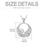 SIMONLY Phoenix Necklace 925 Sterling Silver Celtic Knot Pendant Celtic Jewelry Gifts for Women