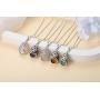 Peacock Crystal Pendant Necklace for Women Healing Stone Reiki Gemstone Balance Chakra Stone Jewelry