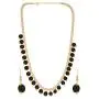 Efulgenz Bridal 14K Gold Plated Crystal Faux Pearl Beaded Collar Choker Necklace Earrings Jewelry Set for Bride Bridesmaids