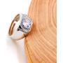 Uloveido 2 pcs Adjustable His and Hers Engagement Ring Set Puzzle Matching Heart Wedding Bands Couples Gifts LB018