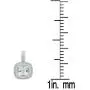 Dazzlingrock Collection 14K 7 MM Cushion Cut Ladies Halo Style Pendant (Silver Chain Included), White Gold Dazzlingrock Collection 14K 7 MM Cushion Cut Ladies Halo Style Pendant (Silver Chain Included), White Gold