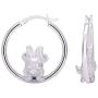 Disney Mickey And Minnie Mouse Jewelry for Women and Girls, Sterling Silver Mickey And Minnie Hoop Earrings