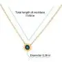 KLKE 14K Gold Necklaces for Women, Dainty Choker Necklace Gift Black Onyx Round Pendant Stainless Steel Necklaces for Girls KLKE 14K Gold Necklaces for Women, Dainty Choker Necklace Gift Black Onyx Round Pendant Stainless Steel Necklaces for Girls