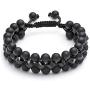 Jovivi Beads Chakra Bracelet Tigers Eye Gemstone Black Onyx Obsidian Lava Rock Stone Essential Oil Diffuser Bracelet Natural Energy Yoga Healing Crystals Bracelet Adjustble for Women Men