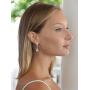 Mariell Pear-Shaped Cubic Zirconia Drop Earrings with Tapered Top - Great for Brides, Proms & Bridesmaids