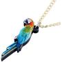 NEWEI Acrylic Novelty Flying Parrot Bird Necklace Chain Pendant Collar Fashion Animal Ornaments Jewelry for Women Gifts Charm