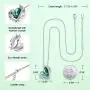 CDE Love Heart Necklaces and Earrings Jewelry Set for Women CDE Love Heart Necklaces and Earrings Jewelry Set for Women