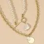 Sinkcangwu Punk Multi Layer Imitation Pearl Choker Necklace Collar Retro Round Pendant Long Chain Necklace Women Jewelry Sinkcangwu Punk Multi Layer Imitation Pearl Choker Necklace Collar Retro Round Pendant Long Chain Necklace Women Jewelry