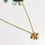 Unicorn Sun Elephant Pendant Necklace Minimalist Lucky 8 Clover Bowkont Chain Friendship Hexagram Fashion Jewelry for Women and Girls (Clover)