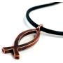 FORGIVEN JEWELRY Jesus Fish Large Ichthus Copper Necklace