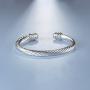 UNY Fashion Jewelry Brand Cable Wire Retro Antique Bangle Elegant Beautiful Valentine