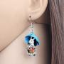 WEVENI Acrylic Easter Bunny Rabbit Earrings Hare Dangle Drop Pet Jewelry For Women Girls Charm Gift