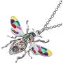 DUOWEI Enamel Bumblebee Honey Bee Necklace Charms Insects Pendant Jewelry Gifts for Women Teen Girls Kids
