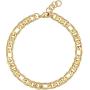 Gold Figaro Chain Choker Necklace Short for Women 16'' 18K Gold Plated Punk Gothic Hip Hop Thick Cuban Link Chunky Necklace for Womens Girls