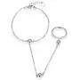 IVYRISE Elegant Sparkle 925 Sterling Silver Slave Chain Link Finger Ring Bracelets Fine Jewelry Birthday Gifts for Women Girls Bracelet IVYRISE Elegant Sparkle 925 Sterling Silver Slave Chain Link Finger Ring Bracelets Fine Jewelry Birthday Gifts for Women Girls Bracelet