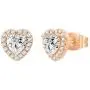 PAVOI 14K Gold Plated Sterling Silver Post Brilliant Round Faux Diamond Halo Earrings - Premium Cubic Zirconia in Rose Gold, White Gold and Yellow Gold