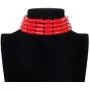 KOSMOS-LI Fashion Beads Choker Necklace for Women Statement Jewelry KOSMOS-LI Fashion Beads Choker Necklace for Women Statement Jewelry