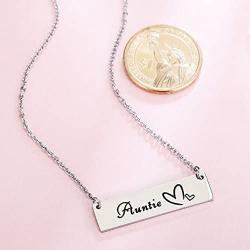 ELOI Gift for Aunt Necklace Pendant Christmas Birthday Gift for Auntie from Nephew Niece Jewelry