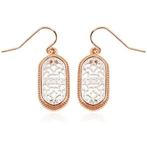 Moroccan Filigree Geometric Drop Earrings - Bohemian Metallic Cutout Hook Lightweight Dangles Flower Petal Leaf/Teardrop/Scallop/Circle/Quatrefoil Moroccan Filigree Geometric Drop Earrings - Bohemian Metallic Cutout Hook Lightweight Dangles Flower Petal Leaf/Teardrop/Scallop/Circle/Quatrefoil