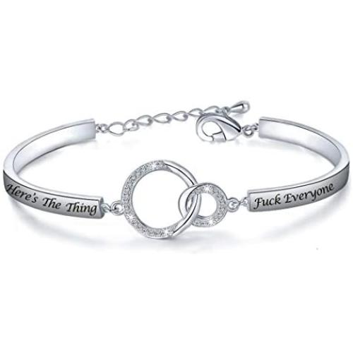 Zuo Bao Inspirational Gift My Favorite Murder Jewelry SSDGM Heres The Thing Fuck Everyone Bracelet