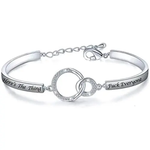 Zuo Bao Inspirational Gift My Favorite Murder Jewelry SSDGM Heres The Thing Fuck Everyone Bracelet
