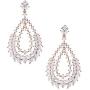 SWEETV Wedding Bridal Dangle Earrings for Brides Bridesmaid,Crystal Rhinestones Cubic Zirconia Drop Earrings Ideal for Womens Pageant,Prom,Party