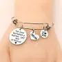 Mother and Son Jewelry Gifts from Son Bangles Mom I Love You Silver Charm Bracelets for Mother - The Love Between a Mother and Son is Forever Mother and Son Jewelry Gifts from Son Bangles Mom I Love You Silver Charm Bracelets for Mother - The Love Between a Mother and Son is Forever