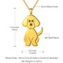 beautlace Puppy Dog Necklaces 18K Gold/Silver/Black Gun Plated Cute Animals Pendant Necklace Jewelry Gifts for Dog Lover KP0134