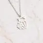 La Menagerie Cat Silver Origami Jewelry - Silver Geometric Chain Necklace – 925 Sterling Plated Silver Necklace for Women & Girls – Stylish Cat Pendant Necklace La Menagerie Cat Silver Origami Jewelry - Silver Geometric Chain Necklace – 925 Sterling Plated Silver Necklace for Women & Girls – Stylish Cat Pendant Necklace