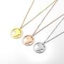 NOUMANDA Fashion Africa Map Necklace Cut Copper Hollow Round Pendant Jewelry