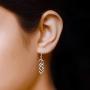 Charmsy Sterling Silver Jewelry Infinity Knot Twist French-Wire Drop Dangle Earring for Women