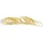 Lux Accessories Gold Tone Multi Textured and Smooth Aztec Bangle Set Lux Accessories Gold Tone Multi Textured and Smooth Aztec Bangle Set