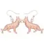 DUOWEI German Shepherd Dog Earrings Vintage Dangle Jewelry Charms Gifts | Silver Rose-gold And Gold Plated DUOWEI German Shepherd Dog Earrings Vintage Dangle Jewelry Charms Gifts | Silver Rose-gold And Gold Plated