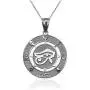 LA BLINGZ Sterling Silver Eye of Horus Good Luck Amulet Necklace