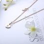 YADOCA Initial Disc Necklace for Women Rose Gold Opal Pendant Necklace Best Friend Personalized Alphabet Letter Necklace Jewelry Gift