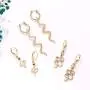 GLBCC Snake Earrings for Women,18 K Gold Plated Snake Dangle Earrings Punk Chunky Serpent Charm Pendant Necklace Dainty Rhinestone Huggie Hoop Earrings Necklaces Jewelry Set for Women Men