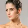 Gmillions Disc Dangle Drop Earrings Long Hoops Geometric Round Curved Filled Everyday Jewelry for Women