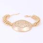Fashion African Jewelry Set Round Pendant Gold Color Dubai Big Necklace Earrings Wedding Sets Gift For Women