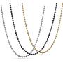 VNOX Stainless Steel Bead Ball Chain Necklace for Men Women Pendant Accessory Chain 2.4mm,24''